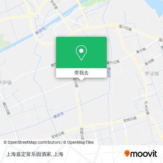 上海嘉定富乐园酒家地图