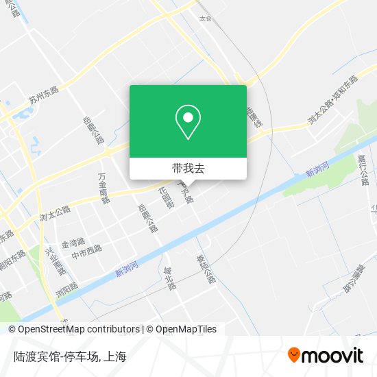 陆渡宾馆-停车场地图