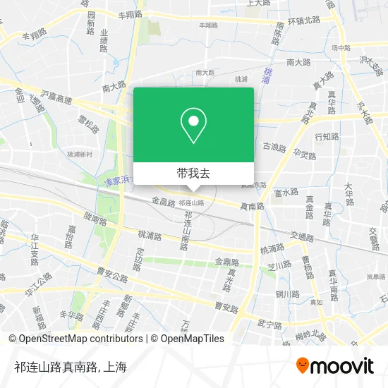 祁连山路真南路地图
