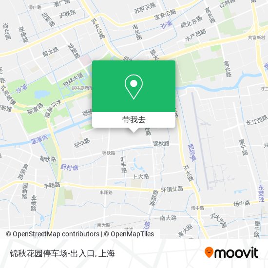锦秋花园停车场-出入口地图