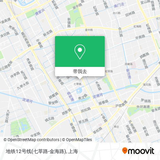 地铁12号线(七莘路-金海路)地图