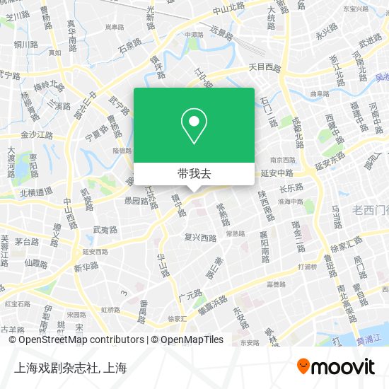 上海戏剧杂志社地图