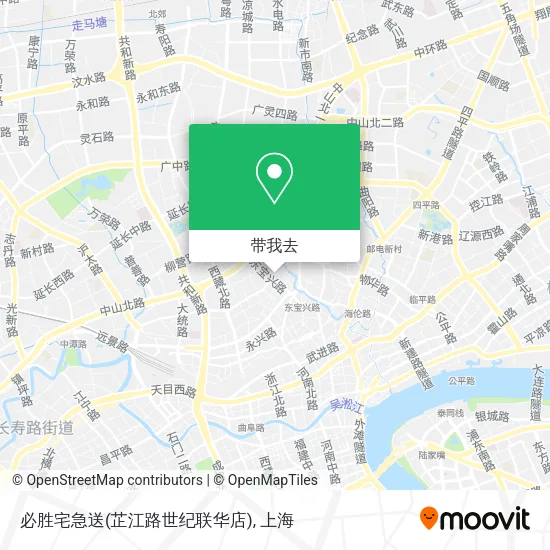 必胜宅急送(芷江路世纪联华店)地图