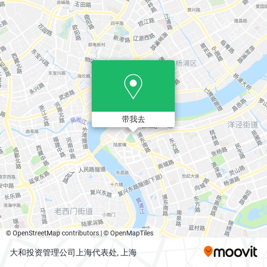 大和投资管理公司上海代表处地图