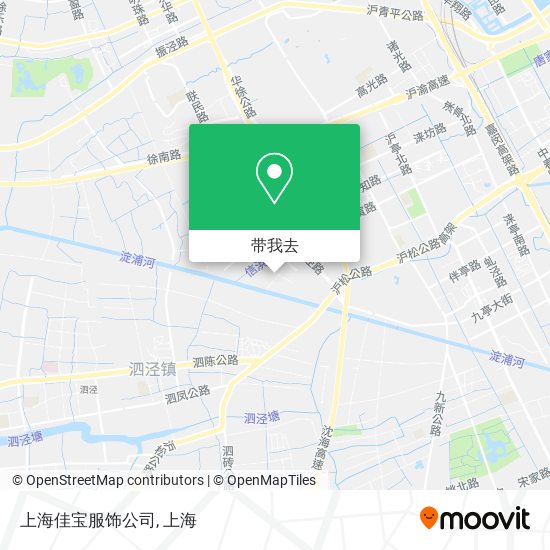 上海佳宝服饰公司地图