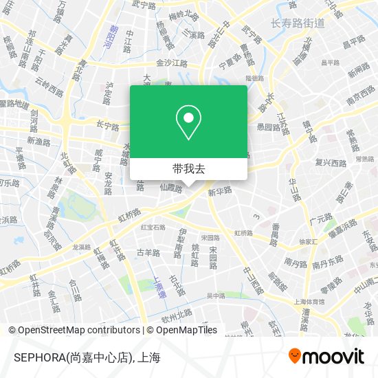 SEPHORA(尚嘉中心店)地图