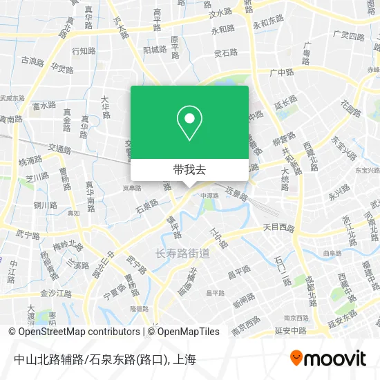 中山北路辅路/石泉东路(路口)地图