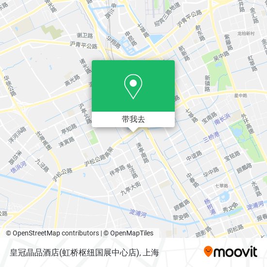 皇冠晶品酒店(虹桥枢纽国展中心店)地图