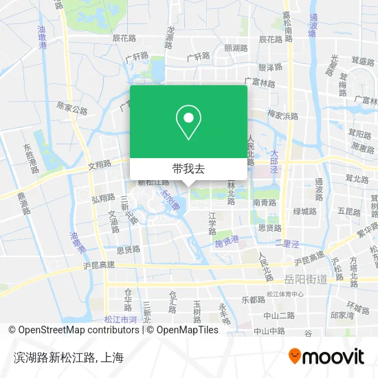 滨湖路新松江路地图