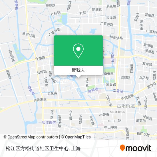 松江区方松街道社区卫生中心地图