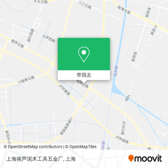 上海南芦泥木工具五金厂地图