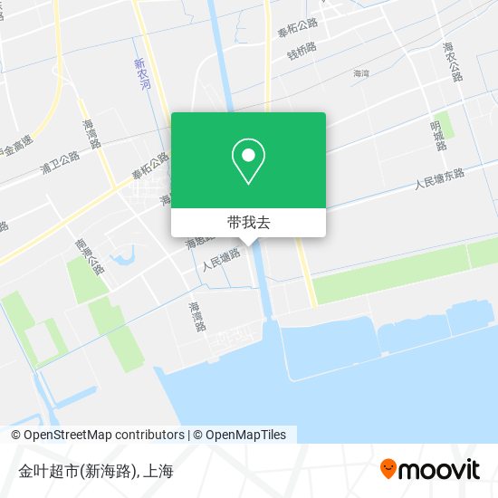 金叶超市(新海路)地图