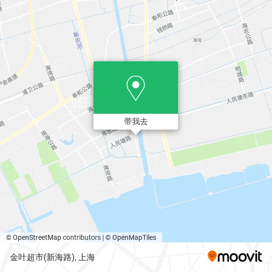 金叶超市(新海路)地图