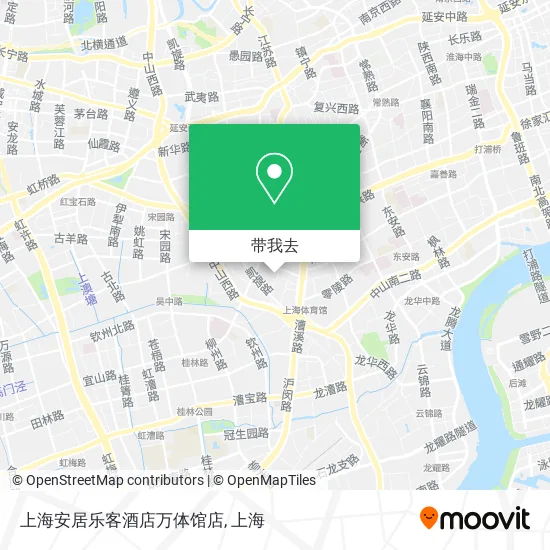 上海安居乐客酒店万体馆店地图