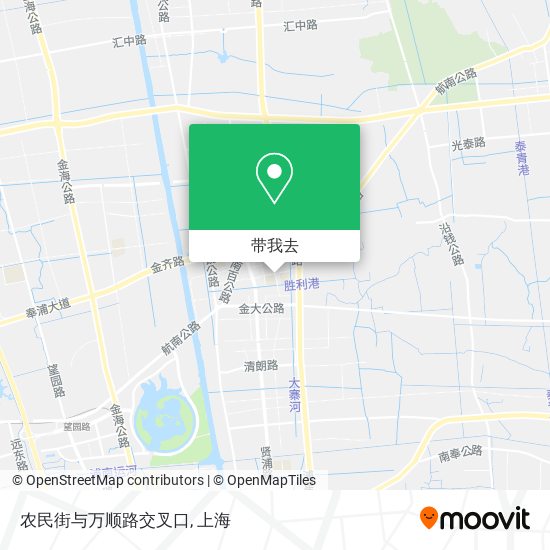 农民街与万顺路交叉口地图