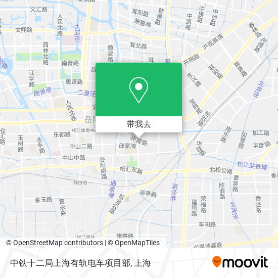 中铁十二局上海有轨电车项目部地图