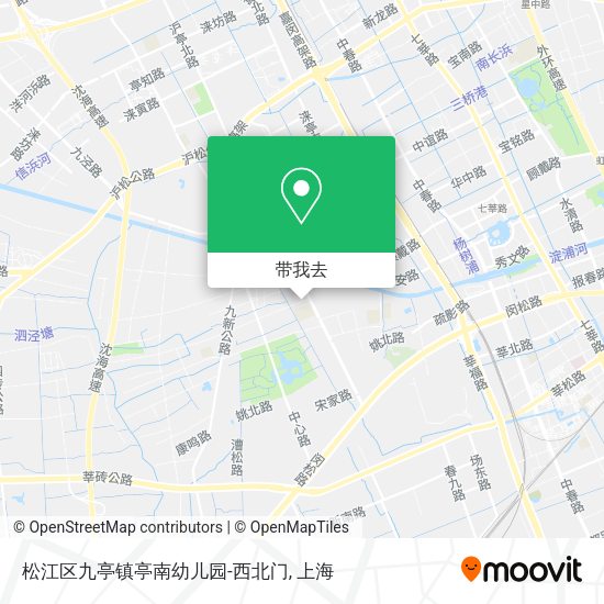 松江区九亭镇亭南幼儿园-西北门地图