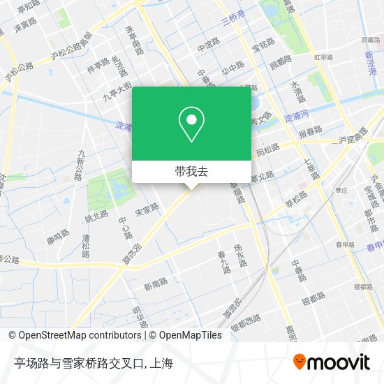 亭场路与雪家桥路交叉口地图