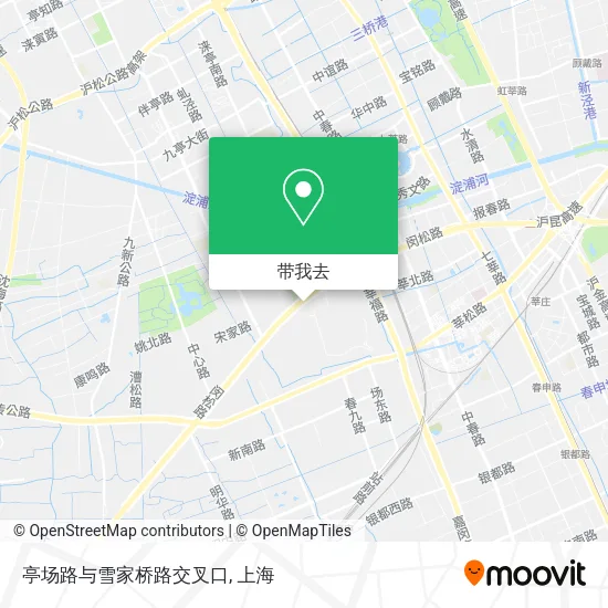 亭场路与雪家桥路交叉口地图
