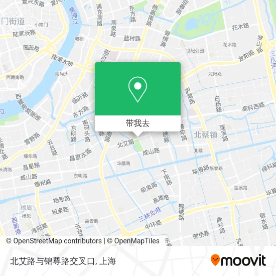 北艾路与锦尊路交叉口地图