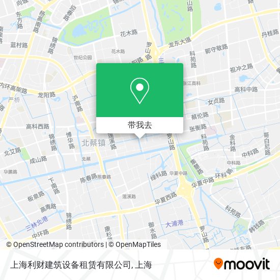 上海利财建筑设备租赁有限公司地图