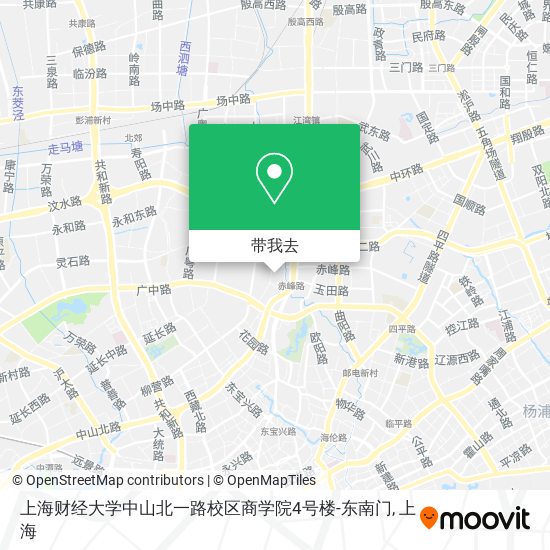 上海财经大学中山北一路校区商学院4号楼-东南门地图