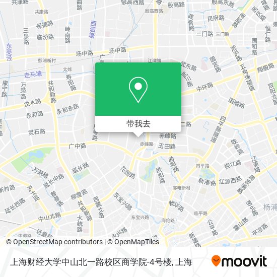 上海财经大学中山北一路校区商学院-4号楼地图