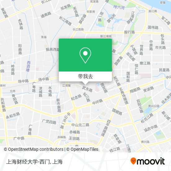 上海财经大学-西门地图