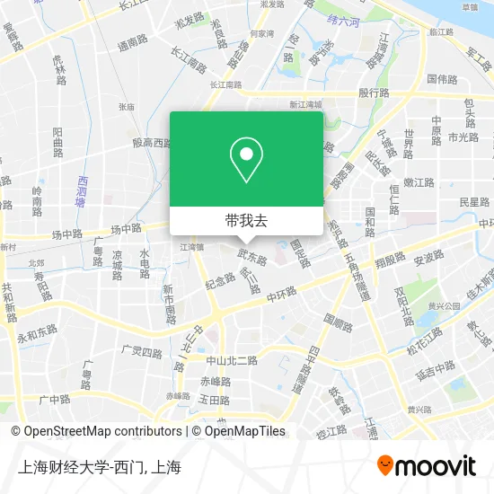 上海财经大学-西门地图
