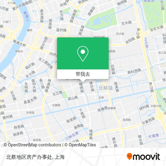 北蔡地区房产办事处地图