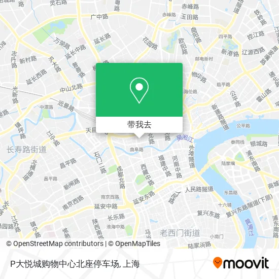 P大悦城购物中心北座停车场地图