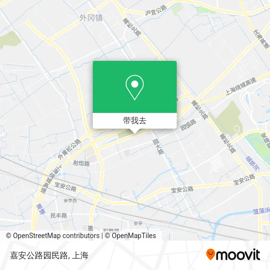 嘉安公路园民路地图
