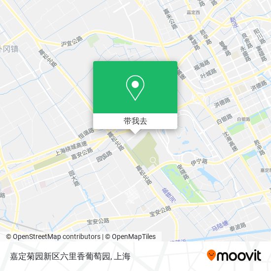 嘉定菊园新区六里香葡萄园地图