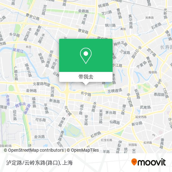 泸定路/云岭东路(路口)地图