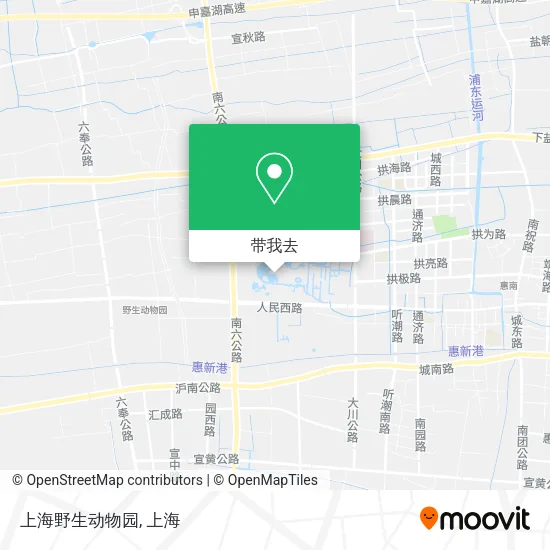 上海野生动物园地图