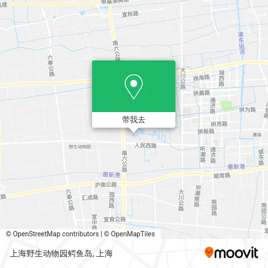上海野生动物园鳄鱼岛地图