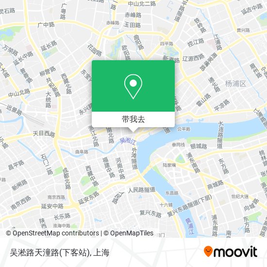 吴淞路天潼路(下客站)地图