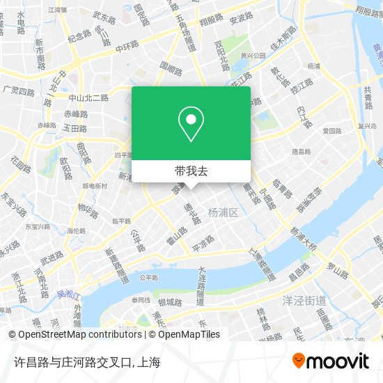 许昌路与庄河路交叉口地图