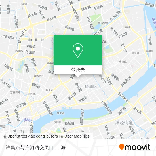 许昌路与庄河路交叉口地图