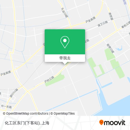 化工区东门(下客站)地图