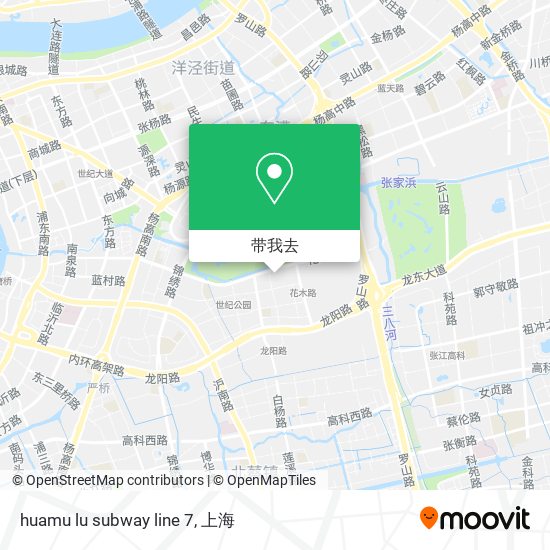 huamu lu subway line 7地图