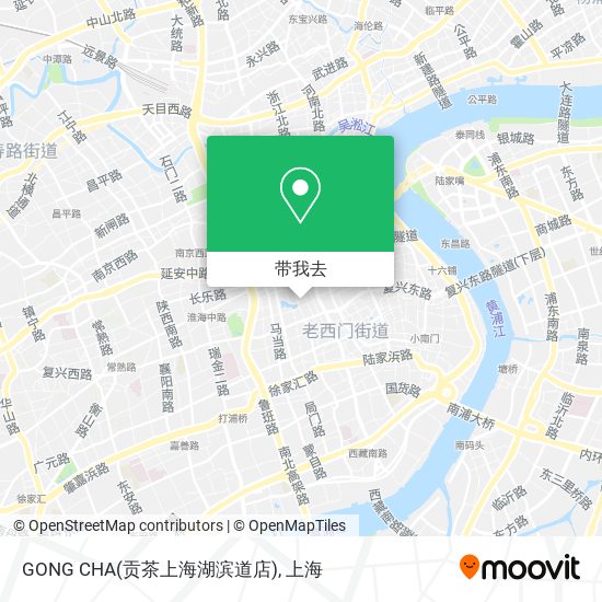 GONG CHA(贡茶上海湖滨道店)地图