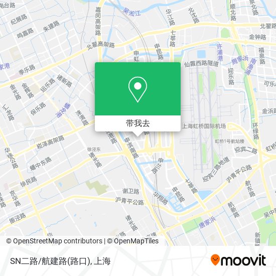 SN二路/航建路(路口)地图