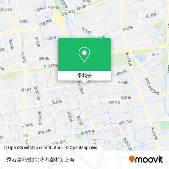 秀沿路地铁站(汤巷馨村)地图
