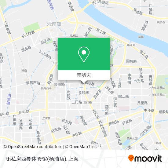 th私房西餐体验馆(杨浦店)地图