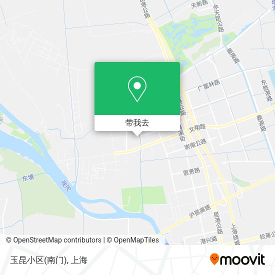 玉昆小区(南门)地图