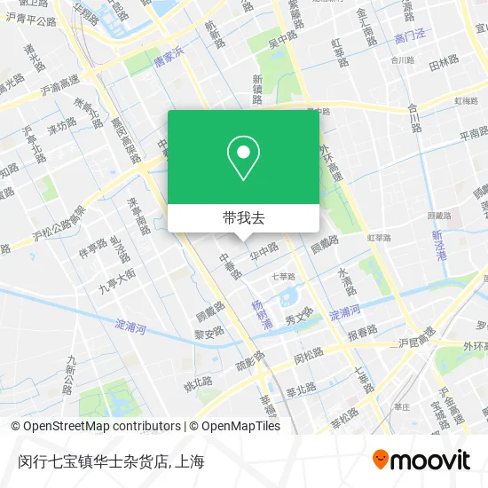 闵行七宝镇华士杂货店地图