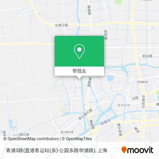 青浦3路(盈港客运站(东)-公园东路华浦路)地图