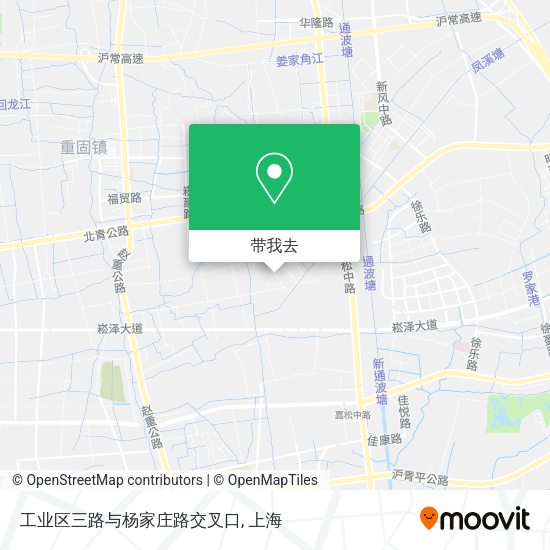 工业区三路与杨家庄路交叉口地图