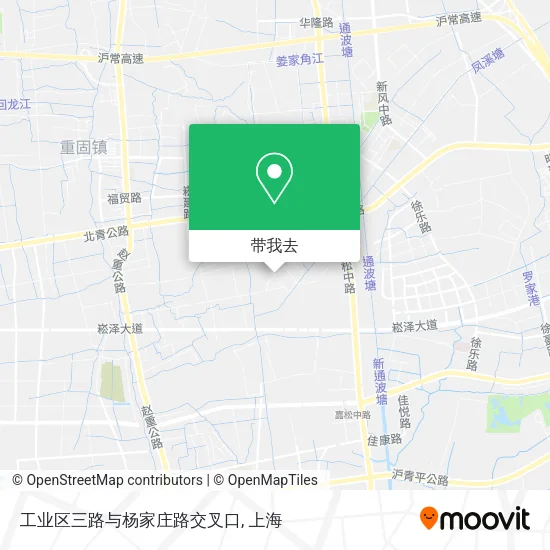 工业区三路与杨家庄路交叉口地图